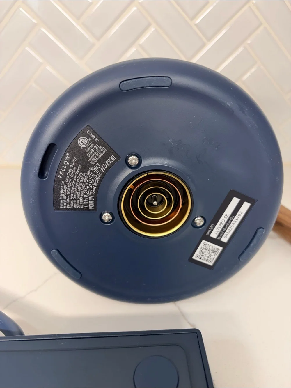 Fellow Corvo EKG Pro Electric Kettle Temp Control Blue Coffee Tea Essential